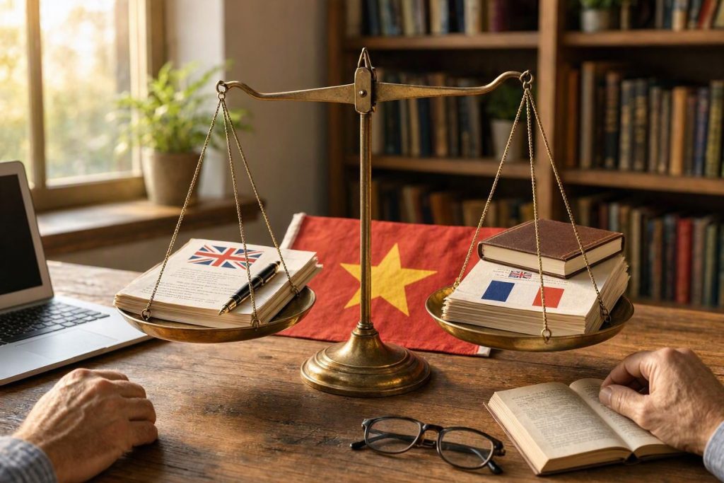 Dịch thuật tiếng Việt sang tiếng Anh hay tiếng Pháp khó hơn